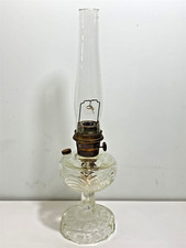 Aladdin Washington Drape Clear Glass Kerosene Oil Lamp with Chimney — listing 6
