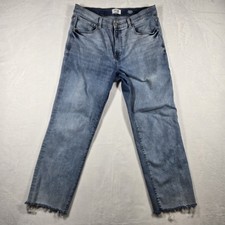 Kensie Jeans The Allie High Rise Slim Distressed Raw Hem Jeans Size 8 — listing 5