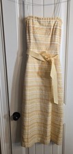 Kay Unger New York Red Satin Sheath Dress with Beaded Neckline, Size 4 — listing 6