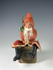 Antique German 'Merry Christmas' Souvenir Cup with Santa Claus Transfer, Pink Luster Rim — listing 4