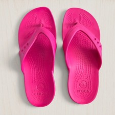 Crocs Classic Flip Flop Thong Sandals, Navy Blue, Men's 8 / Women's 10, listing 6