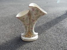 Princeton China Double Cornucopia Porcelain Vase with Floral Chintz & Gold Trim — listing 4