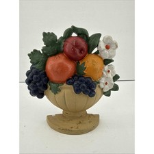Cast Iron Two-Horse Drawn Fresh Fruits & Vegetables Vendor Wagon with Driver and Umbrella