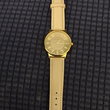 Anne Klein Women's Gold-Tone Diamond Dial Dress Watch with Black Accents — listing 6