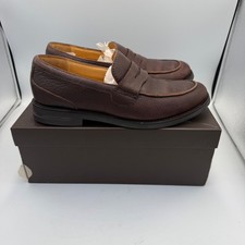 H.S. Trask Men's Bison Leather Kiltie Tassel Loafers Read the number — listing 6