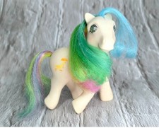 My Little Pony G1 Twinkle Eyed 'Sky Rocket' (Firefly-style), Teal Body with Yellow Hair and Diamond/Gem Symbol — listing 5