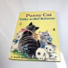 Pussy Cat Talks to Her Kittens Vintage Children's Book, Rand McNally 1943 Edition, #357 — listing 6