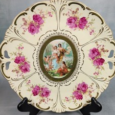 Imperial Austria Hand-Decorated Porcelain Cabinet Plate with Apple Blossoms — listing 2