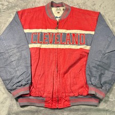 Cleveland Indians varsity Vintage Mirage Cleveland Indians Leather Varsity Jacket — listing 5