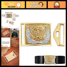 Reproduction WWII German-style round belt buckle with eagle motto and RZM-style backstamp