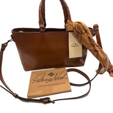 Patricia Nash Distressed Leather Studded Tote Bag in Tan/Cognac — listing 2