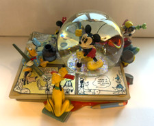 Disney Store Mickey Mouse March Musical Snow Globe (Mickey, Donald, Goofy, Pluto Comic Book Scene) — listing 3