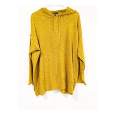 Eileen Fisher Hooded Open-Front Cardigan Wrap, Charcoal Grey, Size M — listing 2