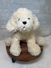 Cream Plush Puppy Dog Stuffed Animal with Contrast Stitching — listing 6