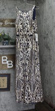 R&M Richards Navy Blue Sequin Lace Open-Front Duster Cardigan, Size 16 — listing 2