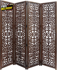 Vintage Architectural Salvage Wooden Screen Doors, Set of 3 Cream-Painted Panels — listing 2