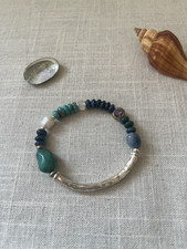Artisan Mixed-Metal Open Circle Link Stretch Bracelet — listing 3