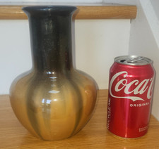 Fulper Pottery Squat Twin-Handled Vases with Flambé Glaze, Pair — listing 5