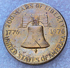 1976 United States Bicentennial Copper Souvenir Token / Medal - Green Dragon Tavern — listing 2