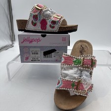 Floral Print Slide Sandal with Colorful Massage-Nub Footbed — listing 3