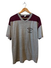 Vintage Champion M.I.T. Crest Red Ringer T-Shirt, Size X-Large — listing 4