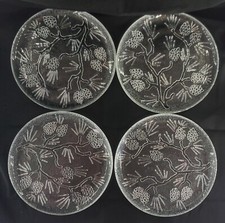 Tiara Indiana Glass Ponderosa Pine Pattern Textured Goblets (Set) — listing 5