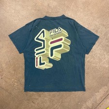 FILA Men's Athletic Performance T-Shirt, Charcoal Gray, Size XL
