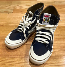 Vans Sk8-Hi Blue Suede High-Top Sneakers with 'Leave It Better Than You Found It' Sidewall — listing 6