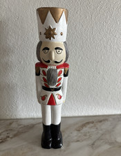 Ceramic Christmas Nutcracker Toy Soldier Figurine with Top Hat