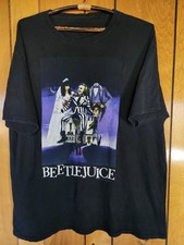 Beetlejuice Graphic Tee Bundle (2 Shirts) - Black Tank & Purple Button Front — listing 4