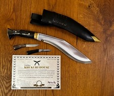 Pair of Decorative Nepalese Gurkha Kukri Knives with Ornate Sheaths