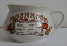 Vintage Cream of Mushroom Recipe Soup Mug/Bowl with Handle — listing 4
