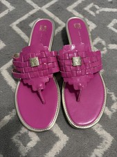 Anne Klein Sport AK Silver Thong Sandals, Women's Size 6M, listing 3