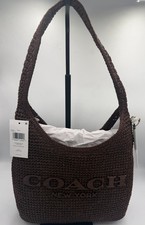 Coach Brooklyn Leather Shoulder Hobo Bag in Dark Brown — listing 3