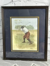 Framed A.B. Frost Golfer Print - Vintage Reproduction of Classic Golf Illustration — listing 3