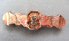 Antique Victorian Taille d'Épargne Gold Filled Bar Pin Brooch — listing 6