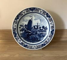 Delft Blue Distel Hand-Painted Ceramic Jug / Pitcher, White & Blue Floral, Model 341/21, ~20cm
