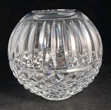 Cut Crystal Vase with Frosted Rose Motif and Sawtooth Rim — listing 5
