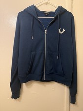 True Religion Sequin Horseshoe Logo Pullover Hoodie Dress — listing 4