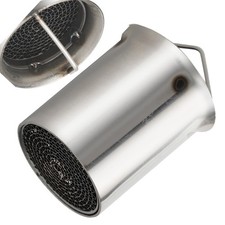 Custom Painted Cylindrical Muffler / Exhaust Silencer with Rubber Coupler — listing 6