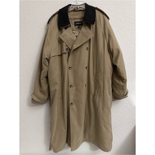 Vintage London Fog Two-Tone Snap-Front Rain Jacket, Tan & Black, Size 14 Regular — listing 4