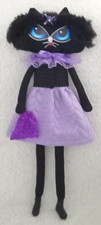 Vintage Small Handmade Cloth Doll with Embroidered Face and Stitched Dress — listing 6