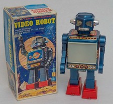Vintage Battery Operated Video Robot with Original Box, Horikawa (S.H. Mark), Made in Japan — listing 5