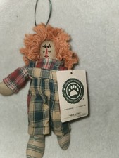 Boyds Bears Bearwear Archive Collection Raggedy-Style Doll Ornaments, Pair (Girl & "Molasses" Boy) — listing 6