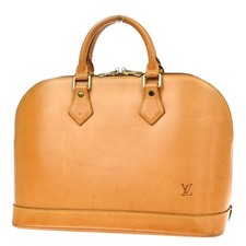 Louis Vuitton Monogram Alma Handbag with Gold-Tone Padlock (Authenticity Unverified) — listing 3