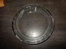 Pyrex Clear Glass Fluted Rim Deep Dish Pie Plate 9.5 inch — listing 2