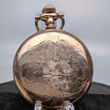 Waltham Open Face Pocket Watch, Gold-Filled Case — listing 2