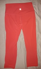 Lululemon Cropped Leggings with Mesh Panels, Heathered Gray/Black — listing 6