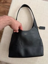 Coach Brooklyn Leather Shoulder Hobo Bag in Dark Brown — listing 5