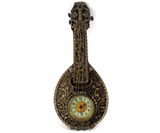 Vintage Figural Novelty Clock — Banjo-Playing Figure with Clock-Face Banjo Body — listing 5